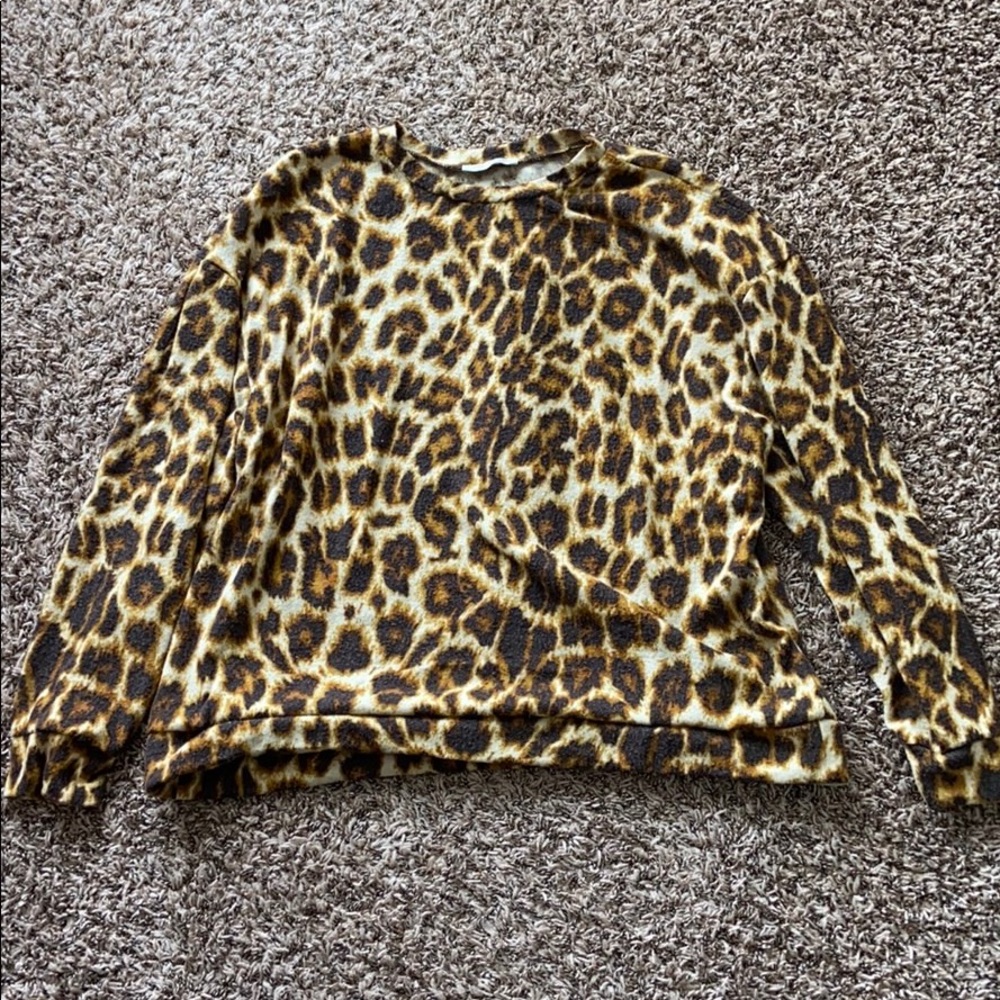 Zara cheetah print sweater